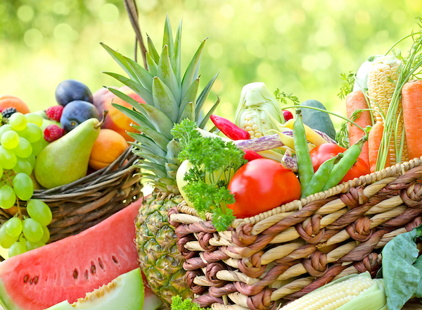 Paniers fruits et légumes